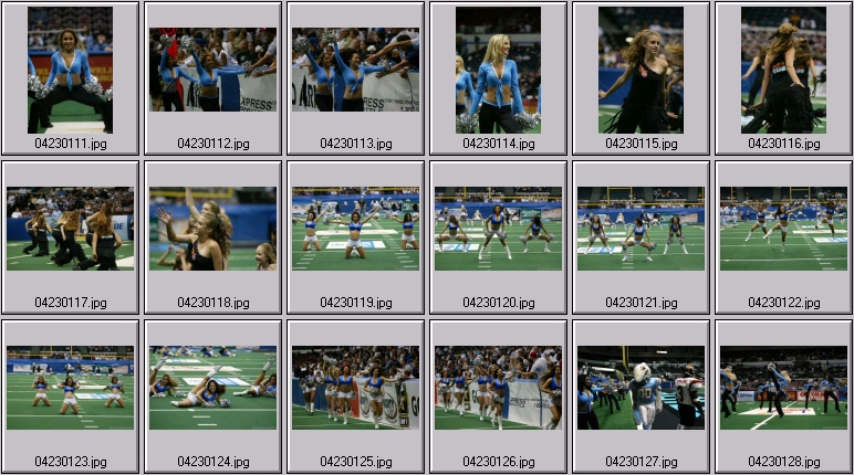 arena football cheerleading pictures