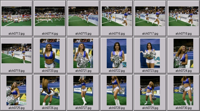 arena football cheerleading pictures