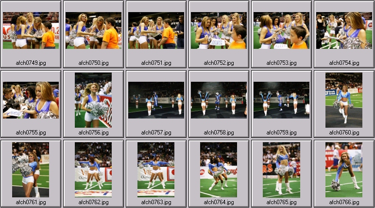 arena football cheerleading pictures