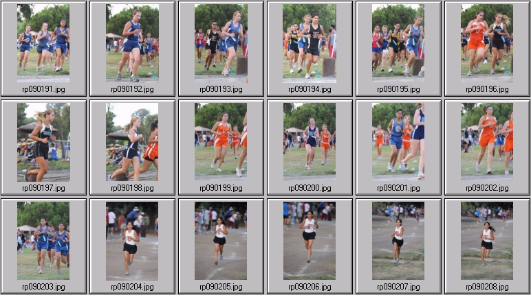 cross country running