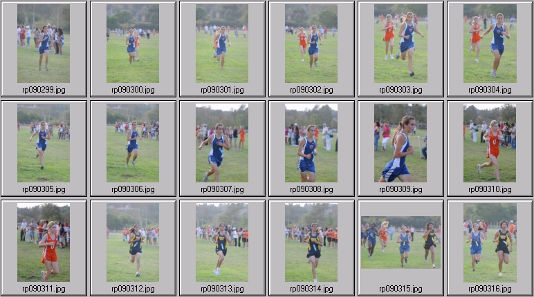 cross country running