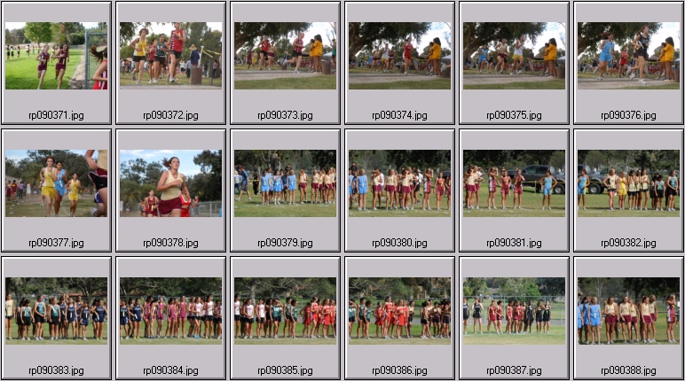 cross country running