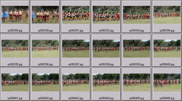 cross country running