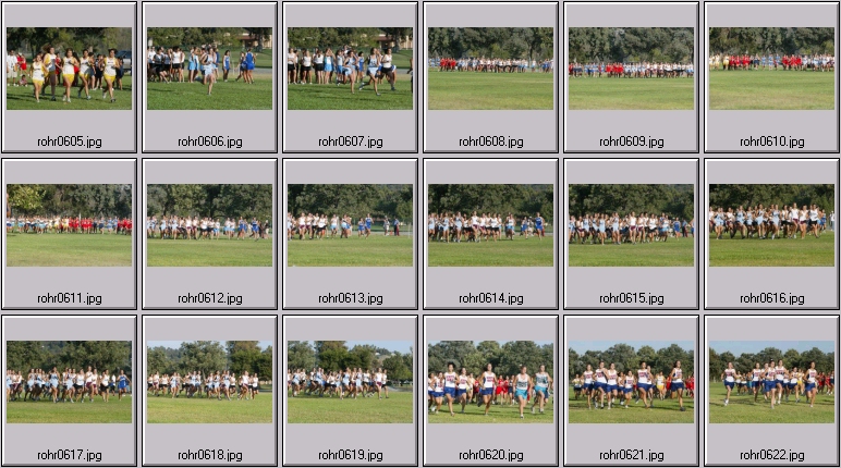 cross country running