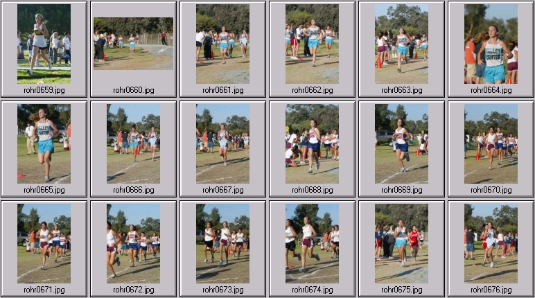 cross country running