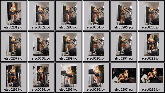 womens workout photos - stepper and lifecycle