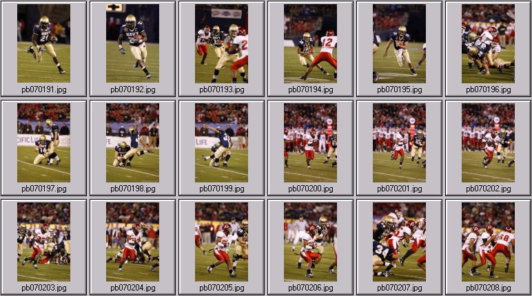 utes - midshipmen football photos