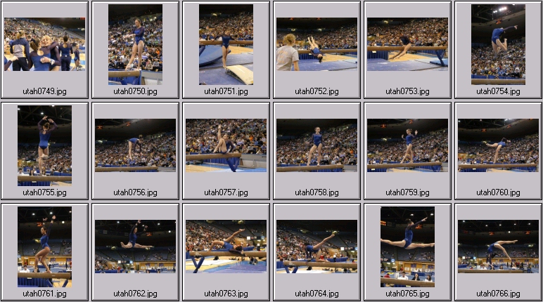 photosport ® | Stock Photos - College gymnastics photos 2004: 649-666