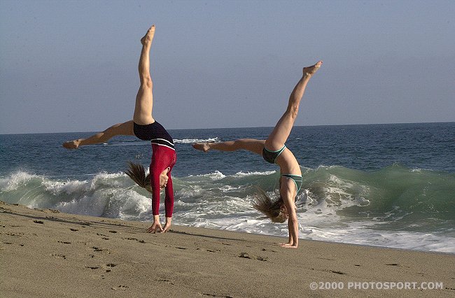 womens gymnastics stock photo