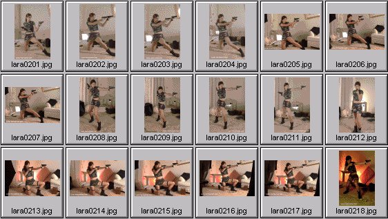 womens martial arts photos - lara croft