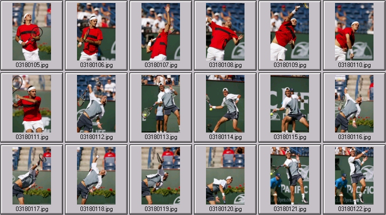 roger federer vs juan chela photos