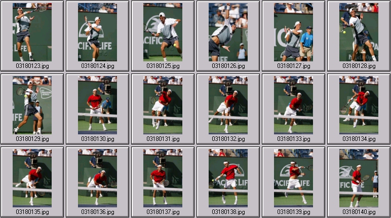 roger federer vs juan chela photos