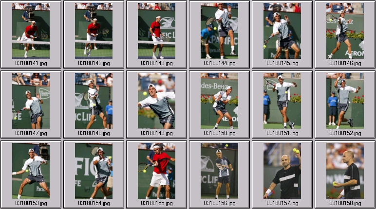 roger federer vs juan chela photos