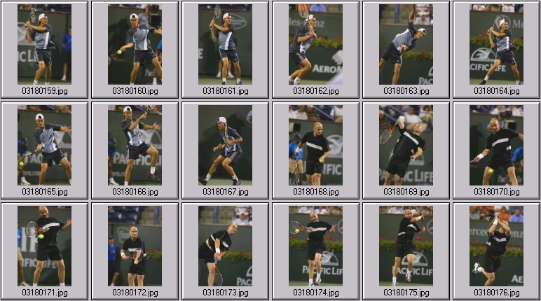 bill coria vs andre agassi photos