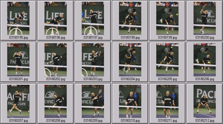 bill coria vs andre agassi photos