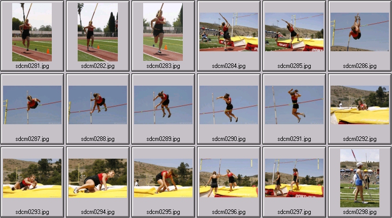 women's prep polevaulting