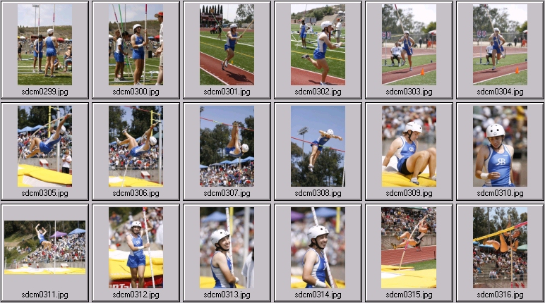 women's prep polevaulting