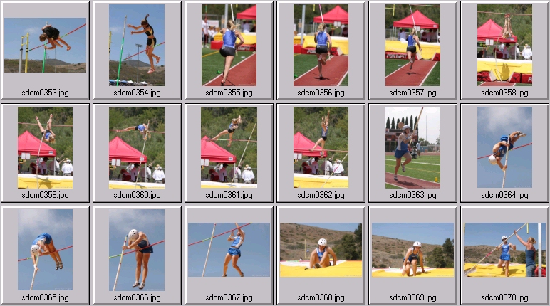 women's prep polevaulting