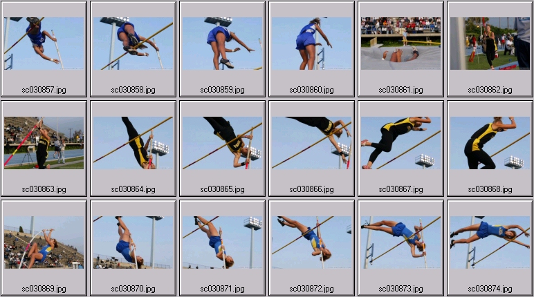 girls polevault