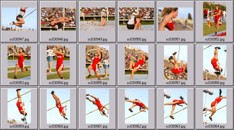 girls polevault