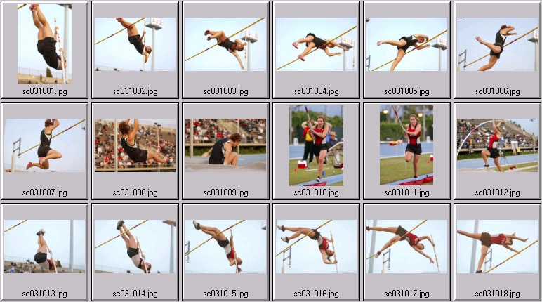 girls polevault