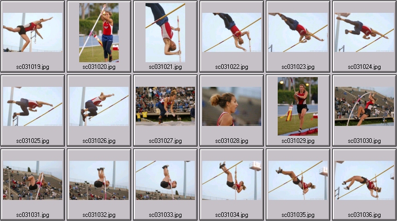 girls polevault