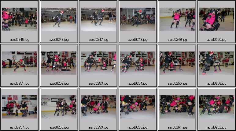 roller derby action photos