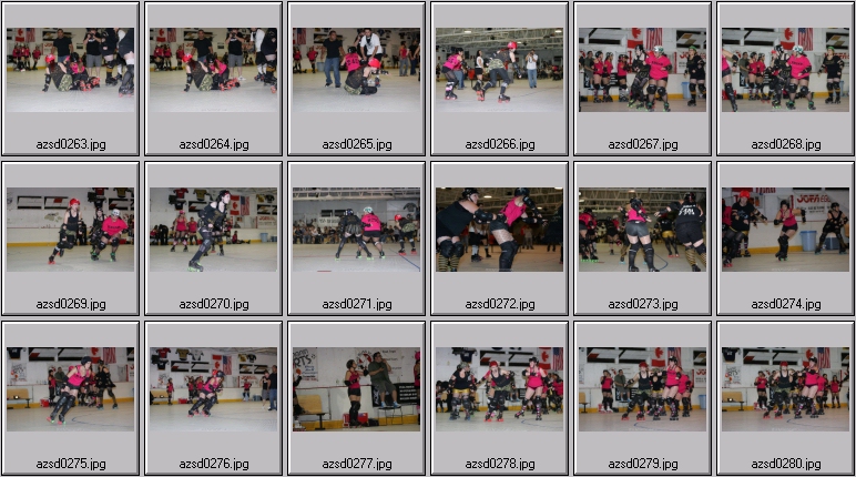roller derby action photos