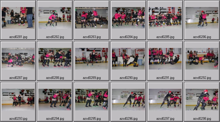 roller derby action photos