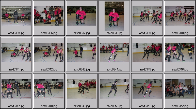 roller derby action photos