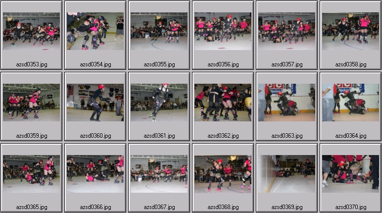 roller derby action photos