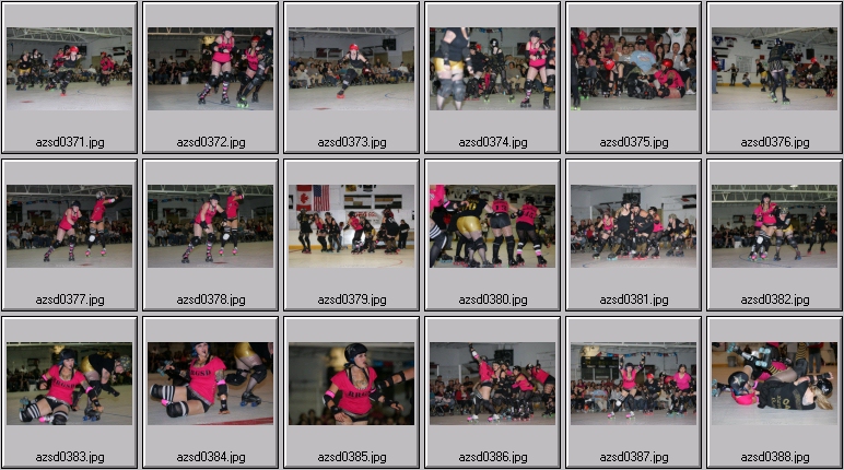 roller derby action photos