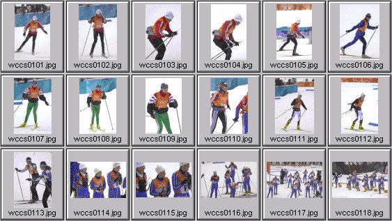 Salt Lake 2002 - men's cross country skiing photos