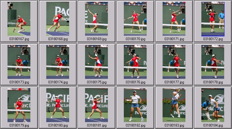 one handed backhand henin photos