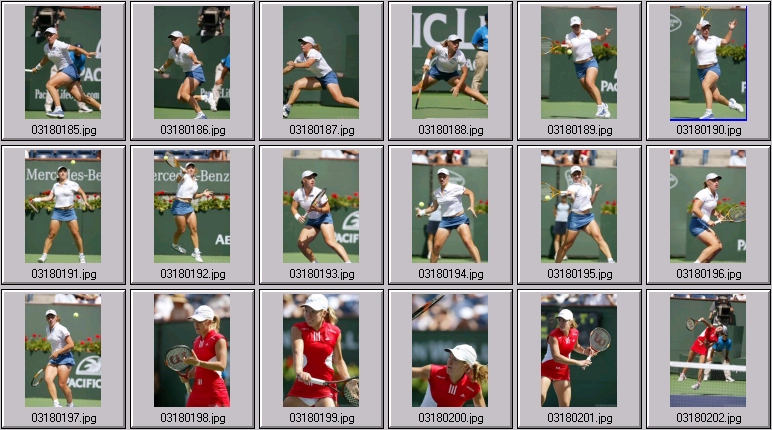 one handed backhand henin photos