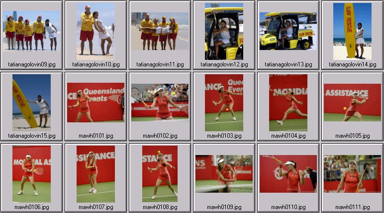 Martina Hingis comeback photos - tatiana golovin on beach photos