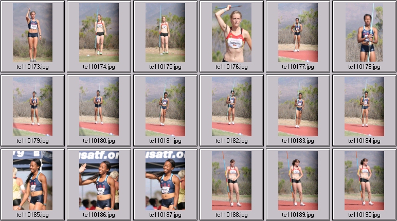 women's thorpe cup heptathlon javelin