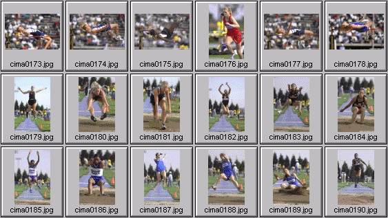 girls high jump long jump