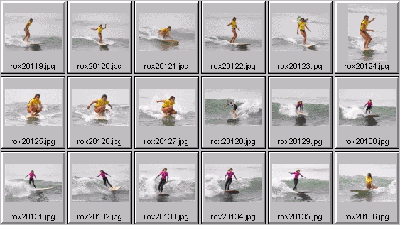 2002 Roxy Wahine women's surfing photos