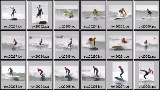 2002 Roxy Wahine women's surfing photos