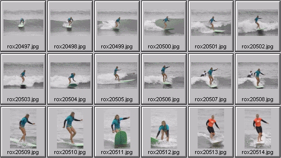 2002 Roxy Wahine women's surfing photos