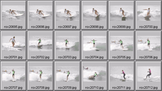 2002 Roxy Wahine women's surfing photos