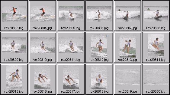 2002 Roxy Wahine women's surfing photos