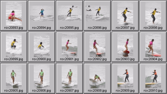 2002 Roxy Wahine women's surfing photos