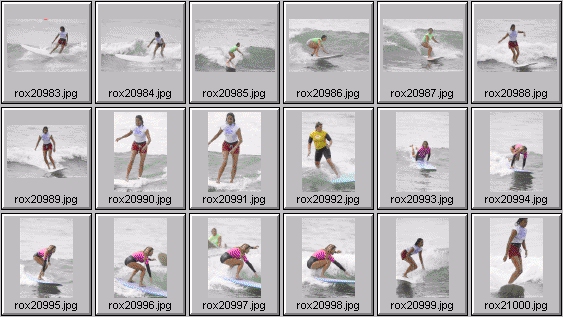 2002 Roxy Wahine women's surfing photos