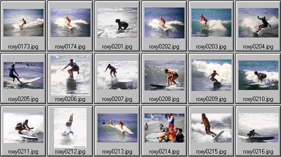 1998 Roxy wahine women's surfing photos