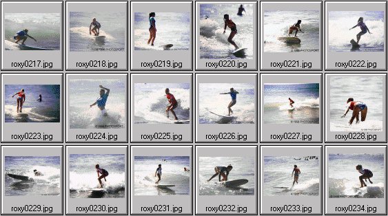1998 Roxy Wahine womens surf contest photos