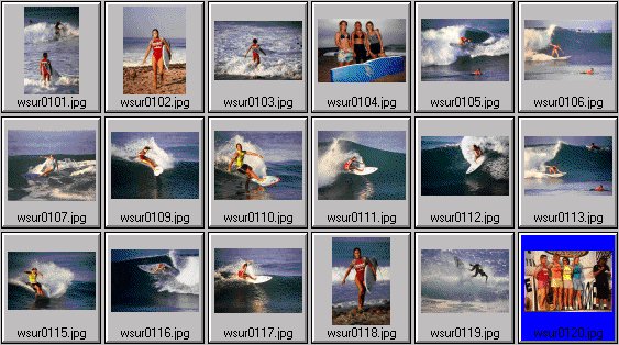 Women's surfing